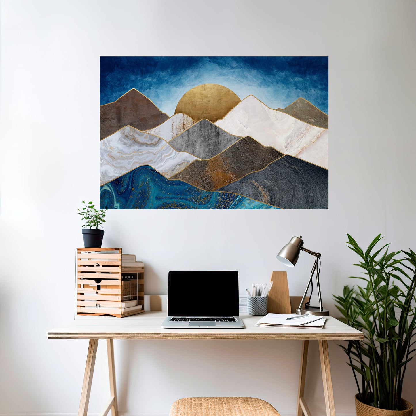 Poster orizzontale staccabile e attaccabile SHEEN OF PEAKS