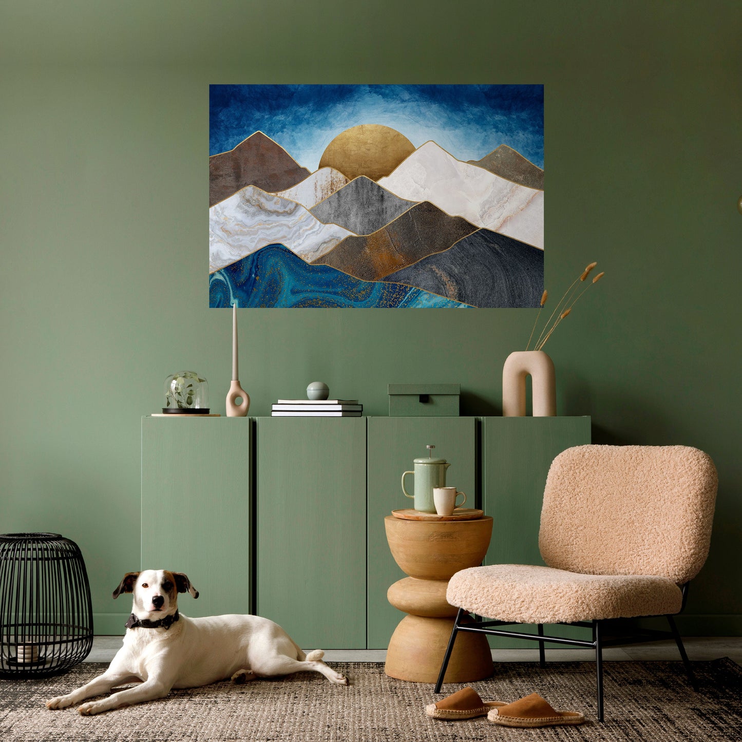 Poster orizzontale staccabile e attaccabile SHEEN OF PEAKS