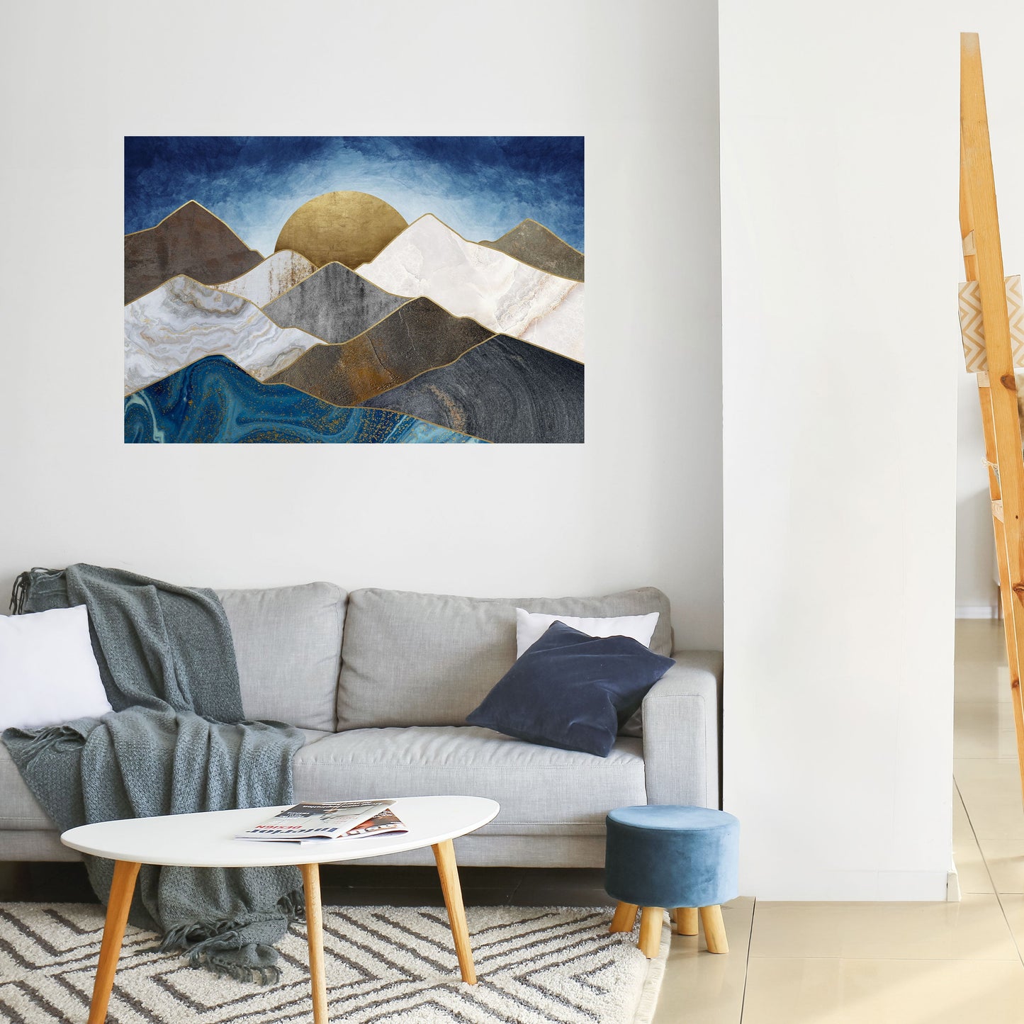 Poster orizzontale staccabile e attaccabile SHEEN OF PEAKS