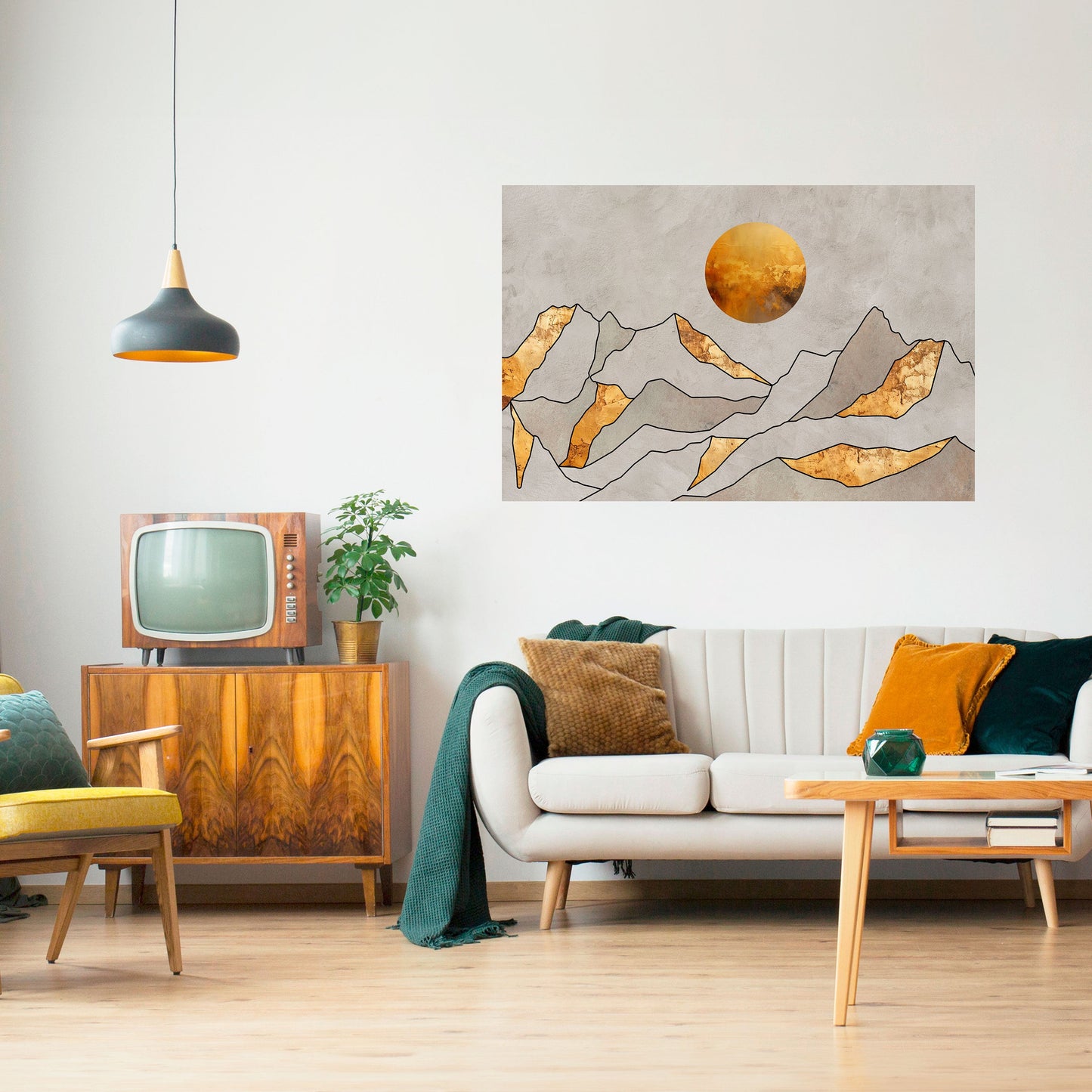 Poster orizzontale SUNNY BLAZE stacca e attacca