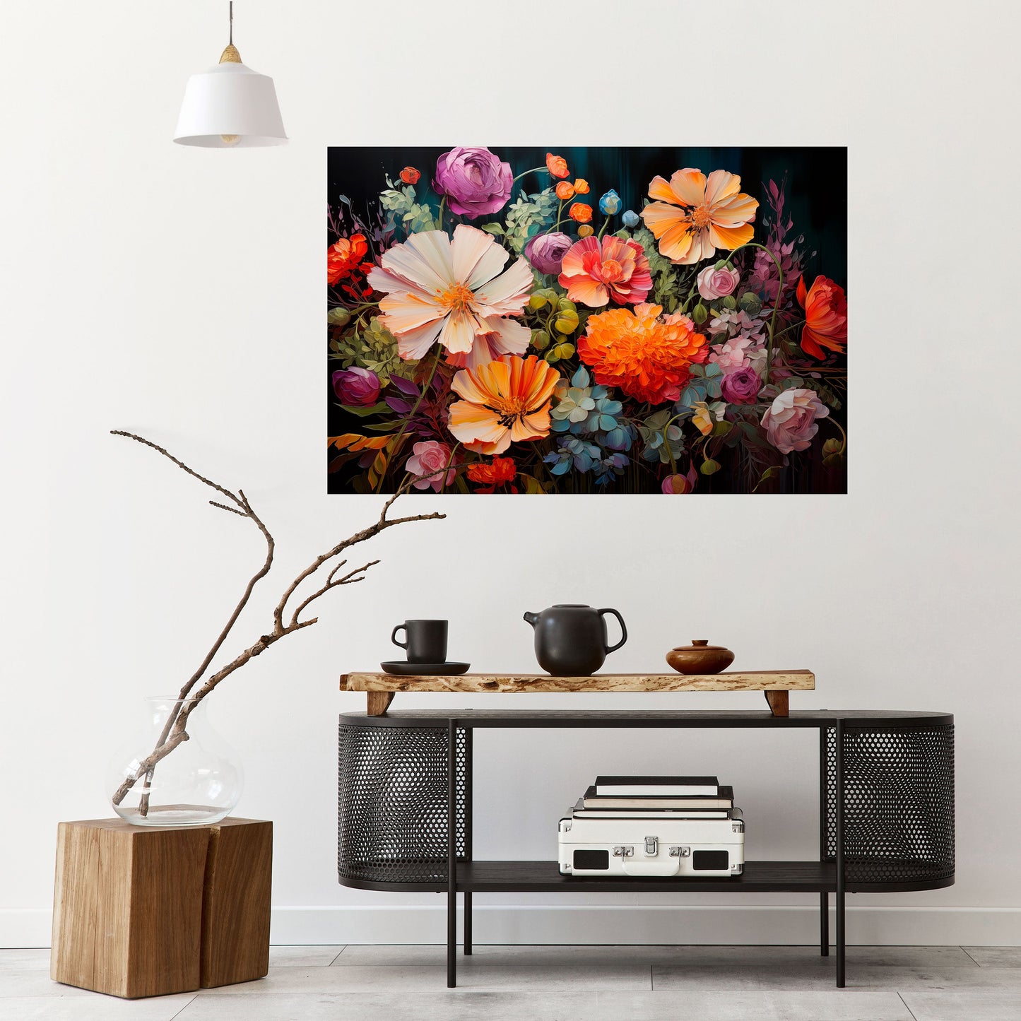 Poster orizzontale staccabile e attaccabile BLOOMING WILDERNESS