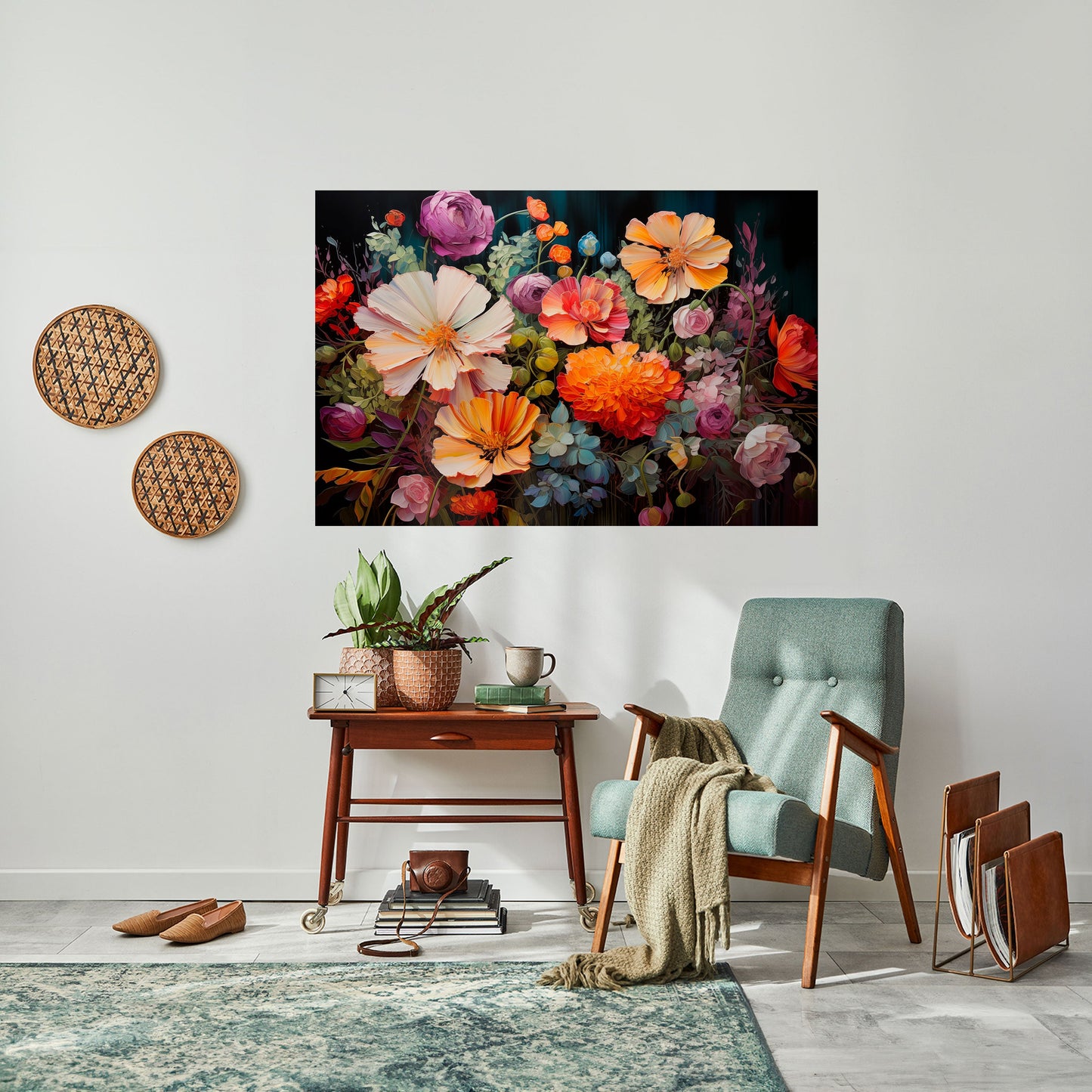 Poster orizzontale staccabile e attaccabile BLOOMING WILDERNESS