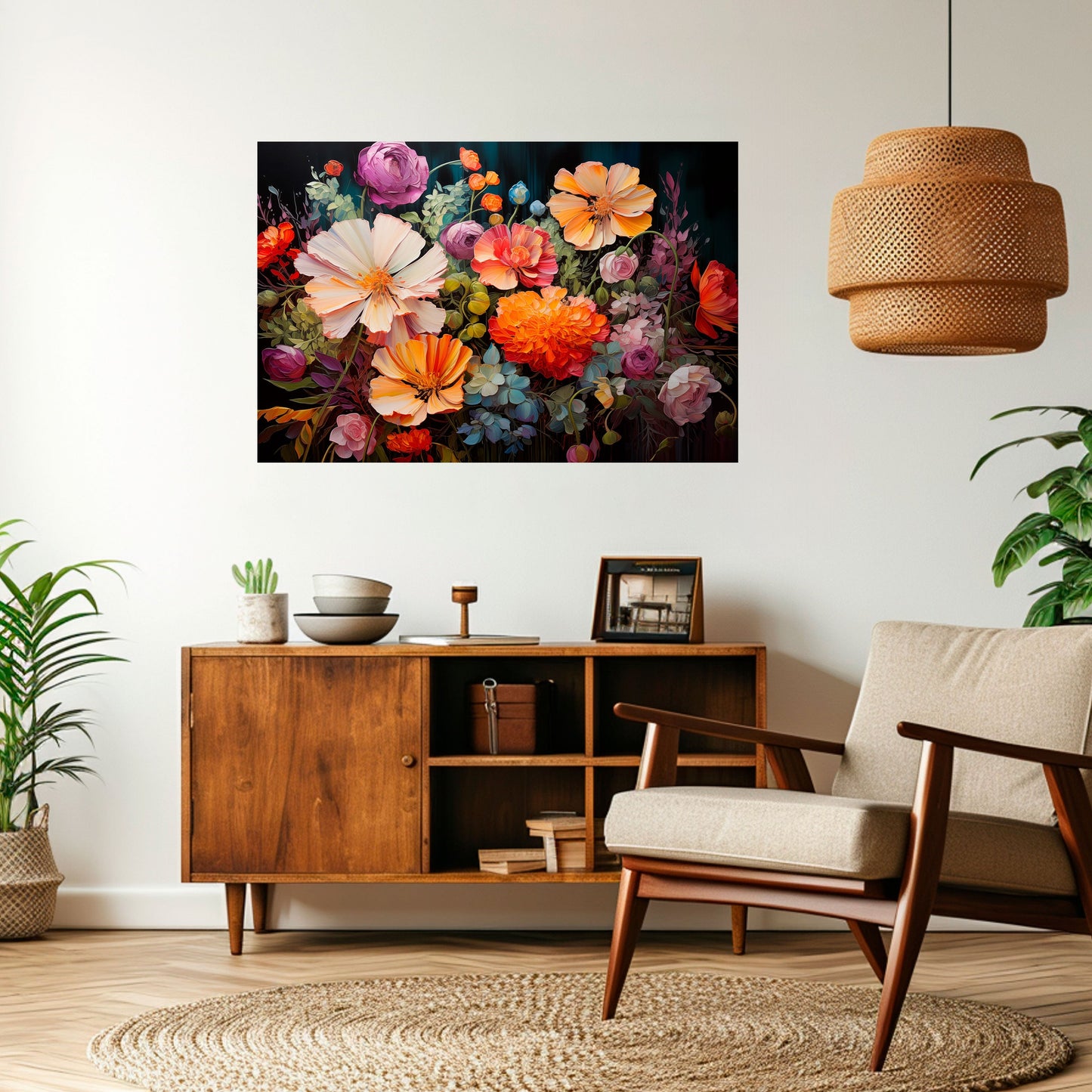 Poster orizzontale staccabile e attaccabile BLOOMING WILDERNESS