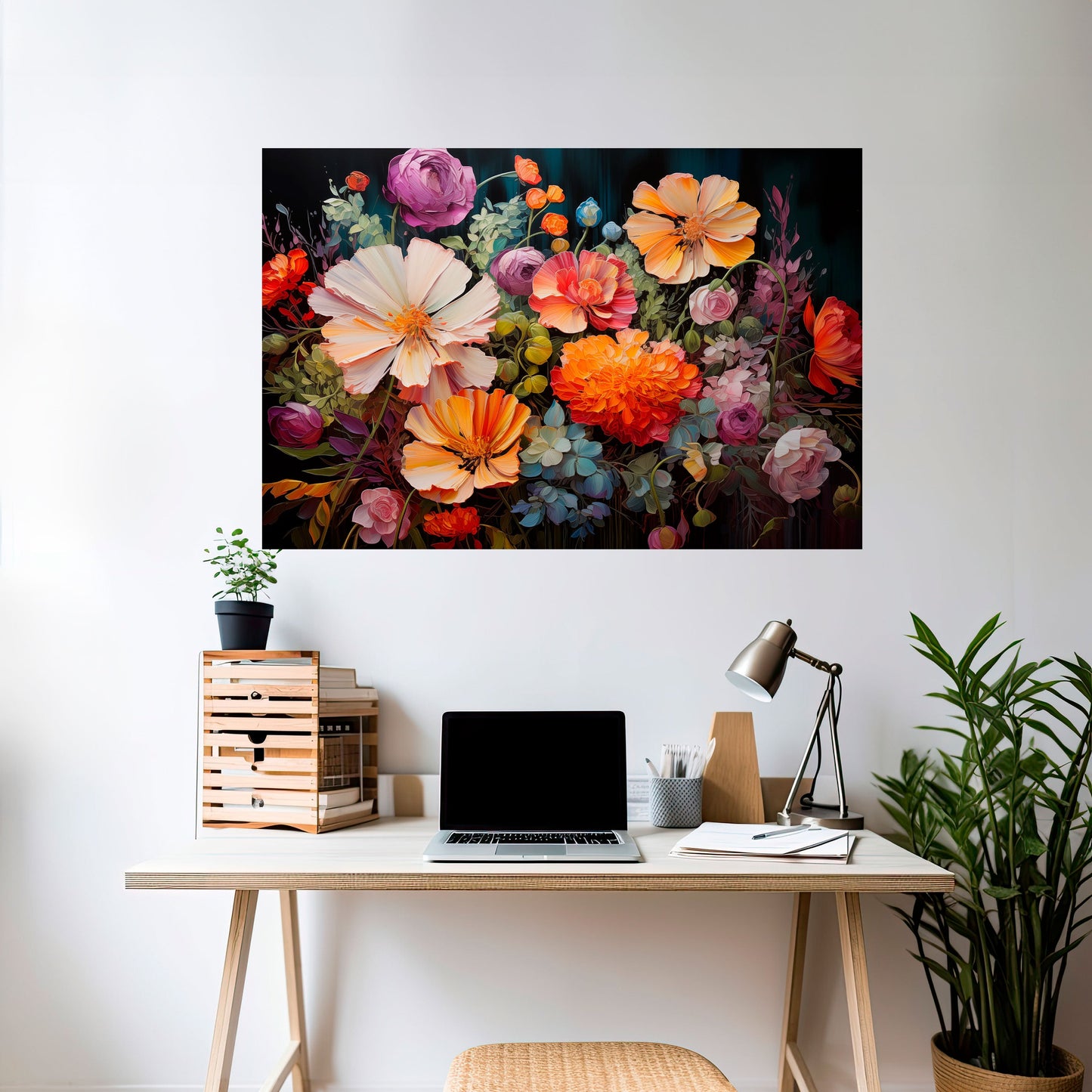 Poster orizzontale staccabile e attaccabile BLOOMING WILDERNESS