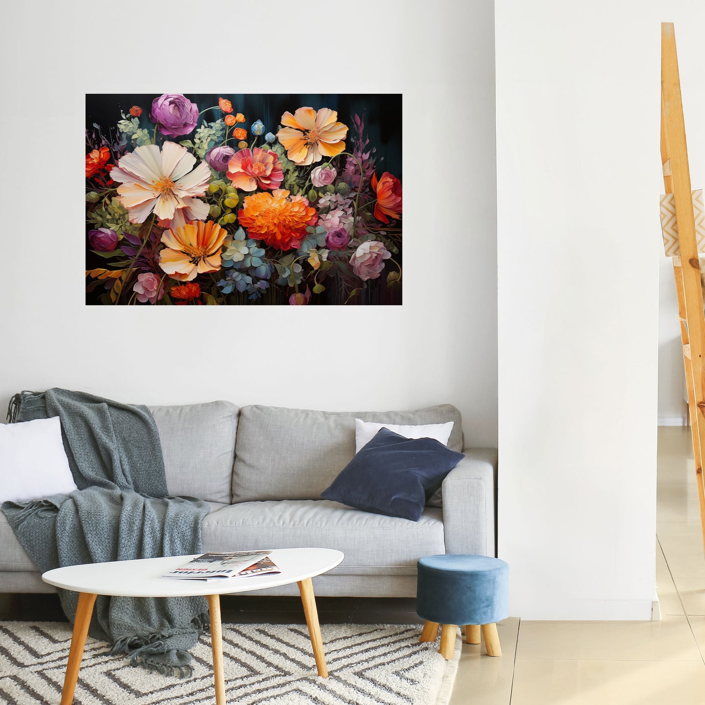 Poster orizzontale staccabile e attaccabile BLOOMING WILDERNESS