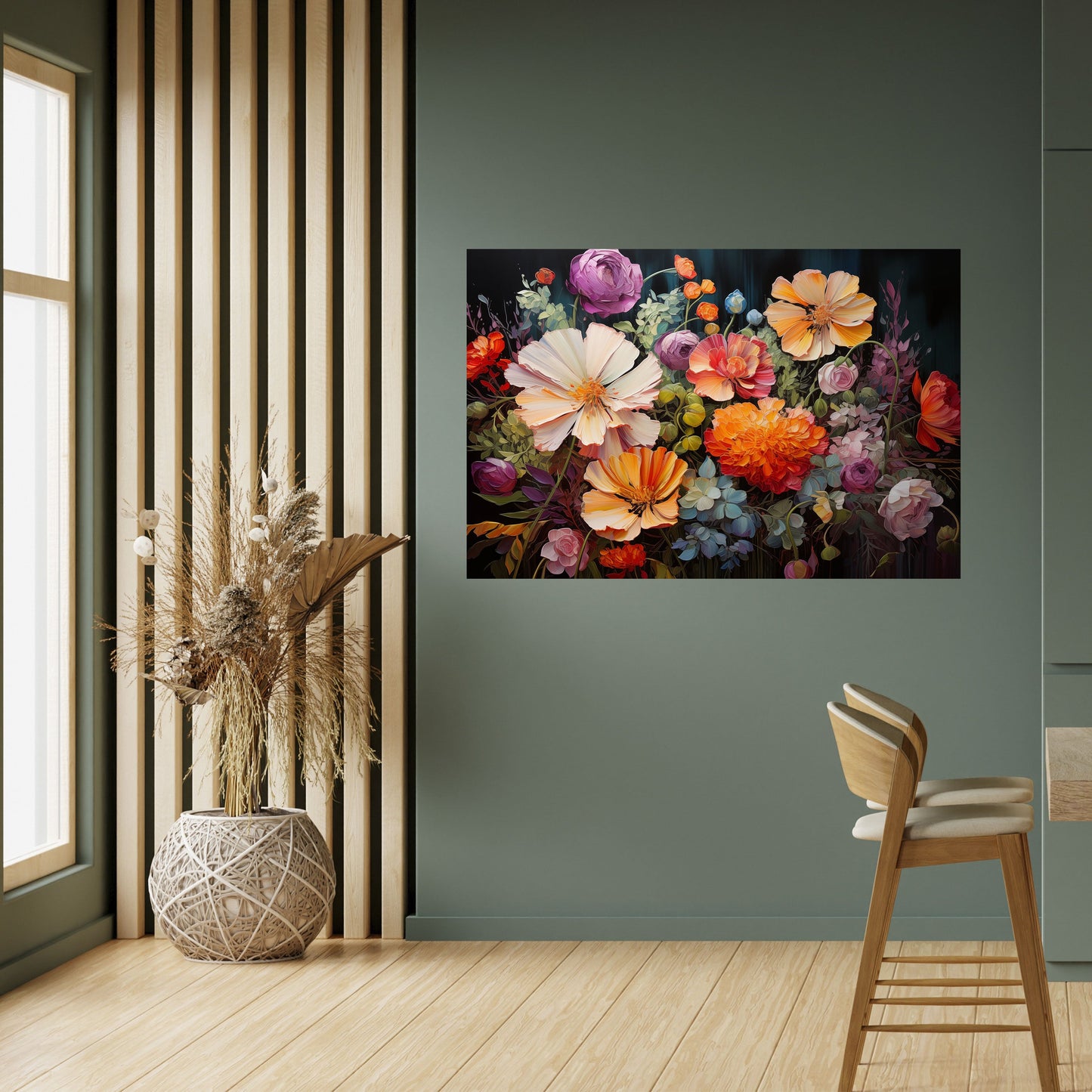 Poster orizzontale staccabile e attaccabile BLOOMING WILDERNESS