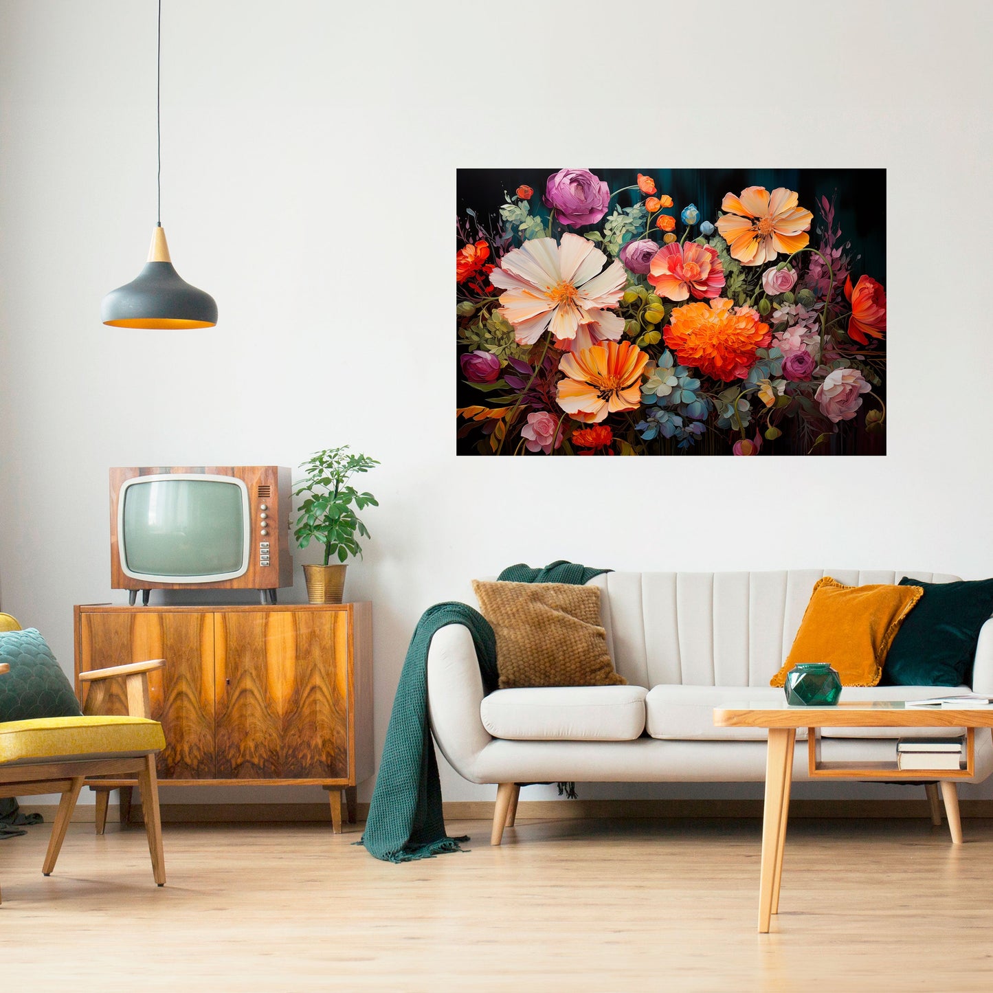 Poster orizzontale staccabile e attaccabile BLOOMING WILDERNESS