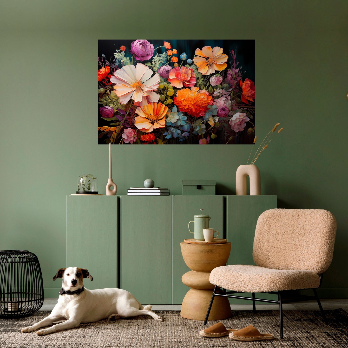 Poster orizzontale staccabile e attaccabile BLOOMING WILDERNESS