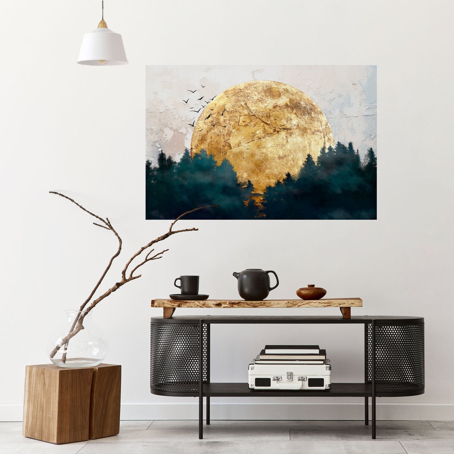 Poster orizzontale staccabile e attaccabile LUNA NASCENTE