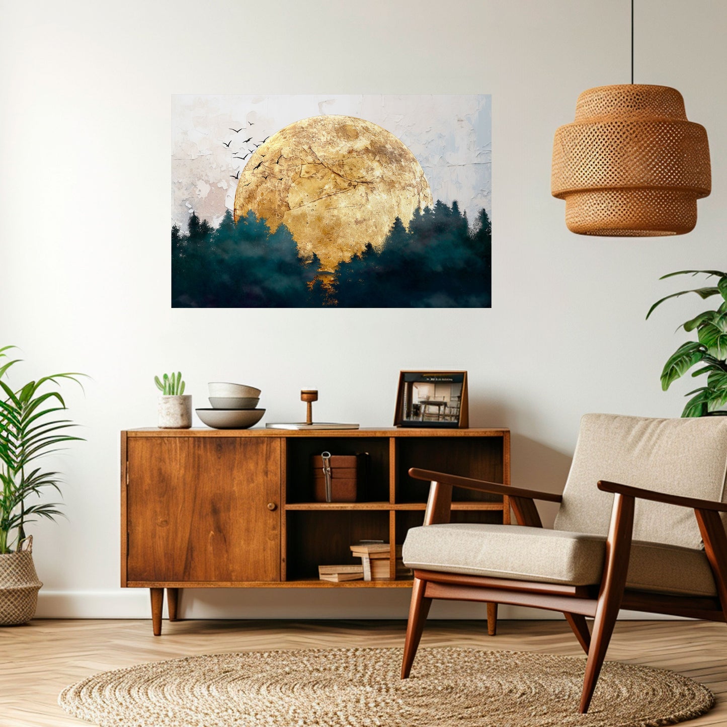 Poster orizzontale staccabile e attaccabile LUNA NASCENTE