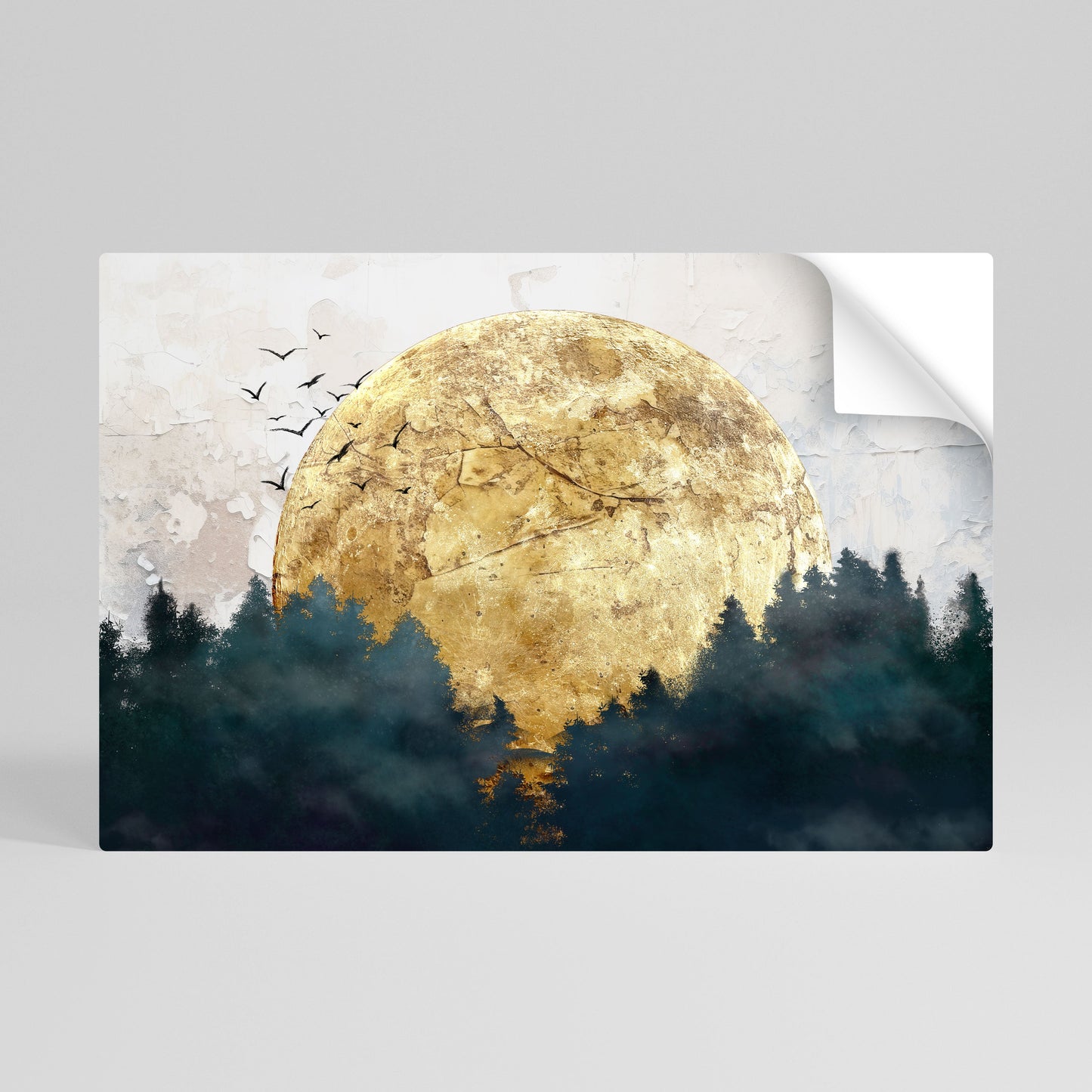 Poster orizzontale staccabile e attaccabile LUNA NASCENTE