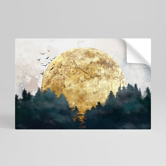 Poster orizzontale staccabile e attaccabile LUNA NASCENTE