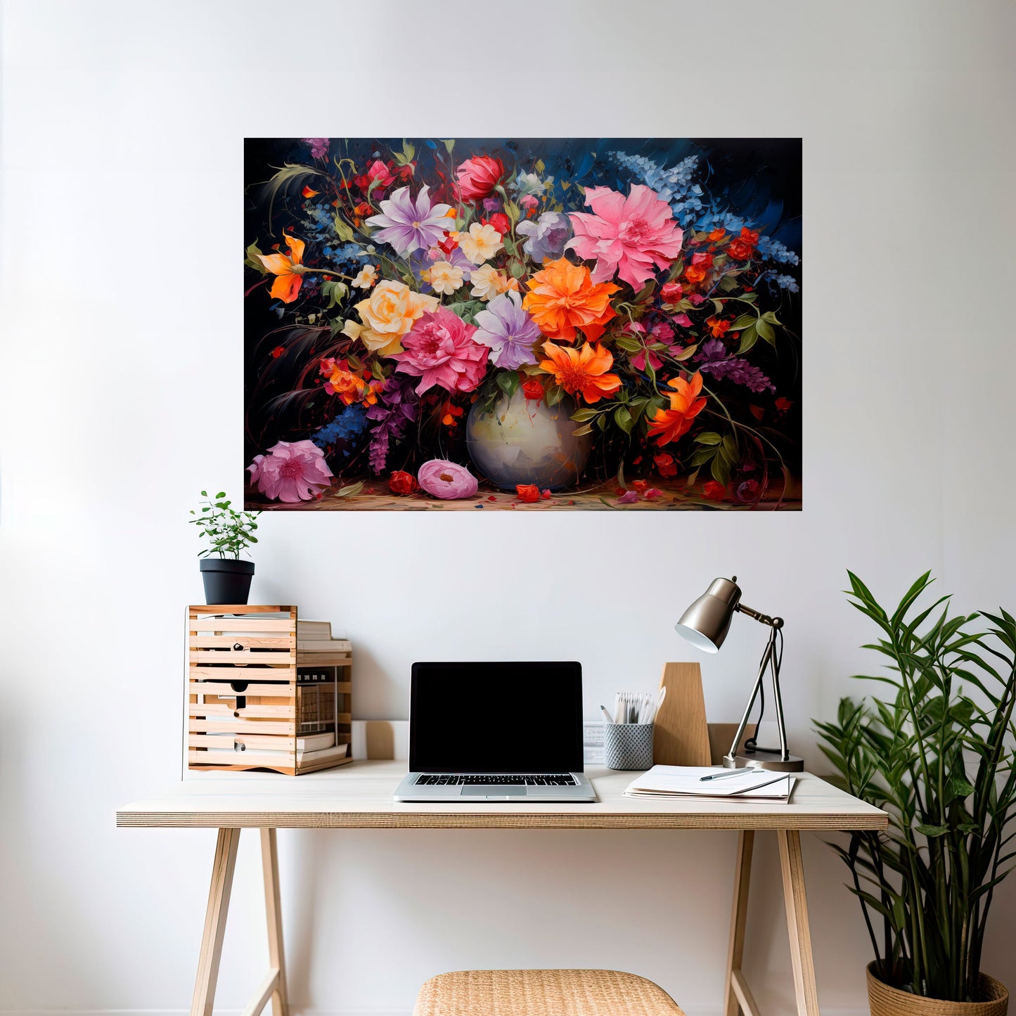 Poster orizzontale staccabile e attaccabile "EUPHORIC BOUQUET"