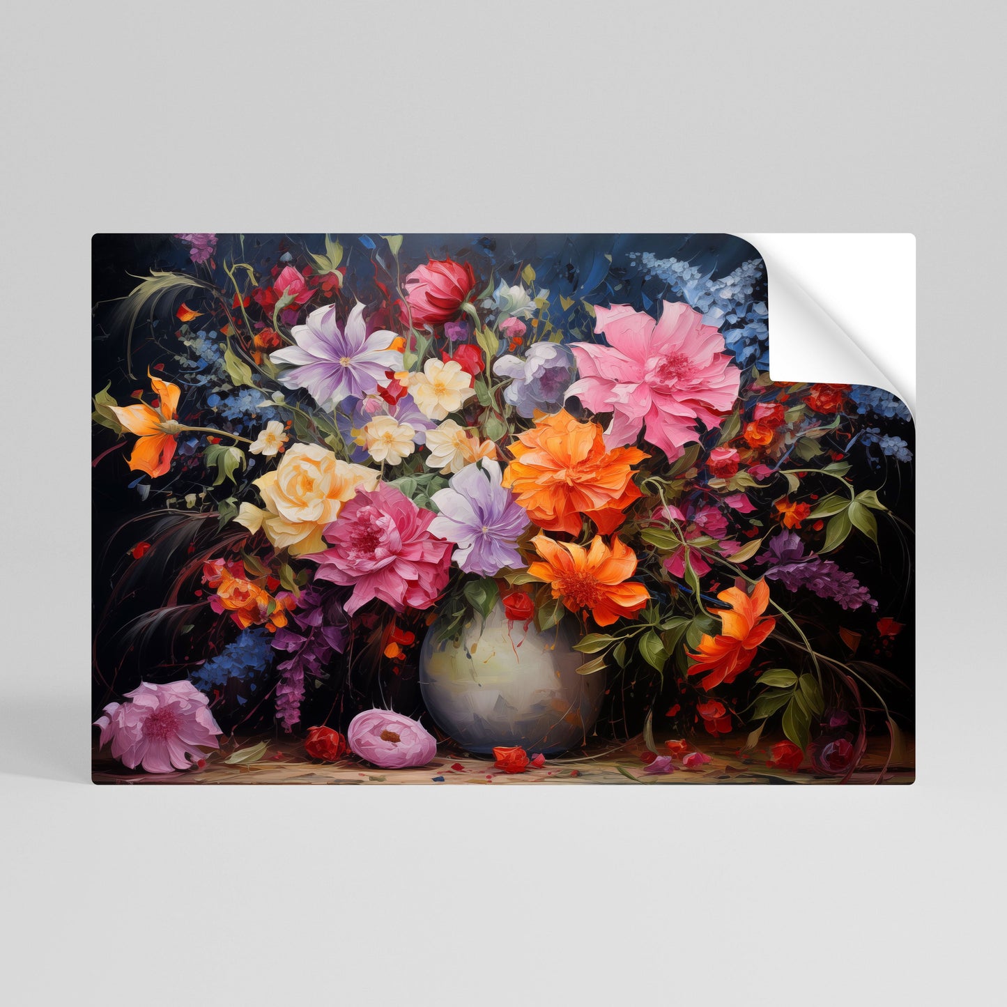 Poster orizzontale staccabile e attaccabile "EUPHORIC BOUQUET"