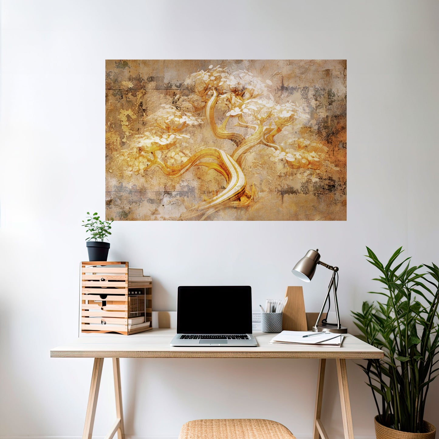 Poster orizzontale staccabile e attaccabile TREE OF WHISPERS