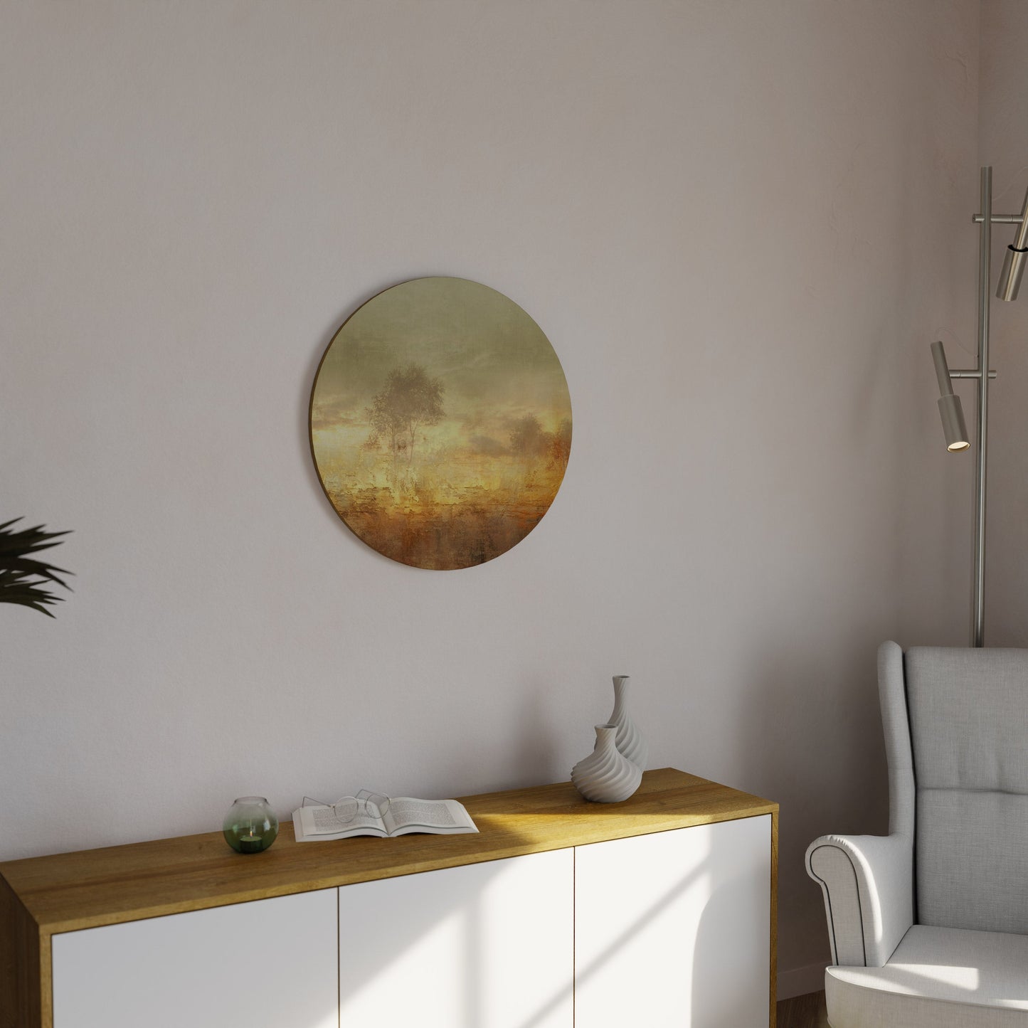AMBER DREAMSCAPE - Arte murale rotonda