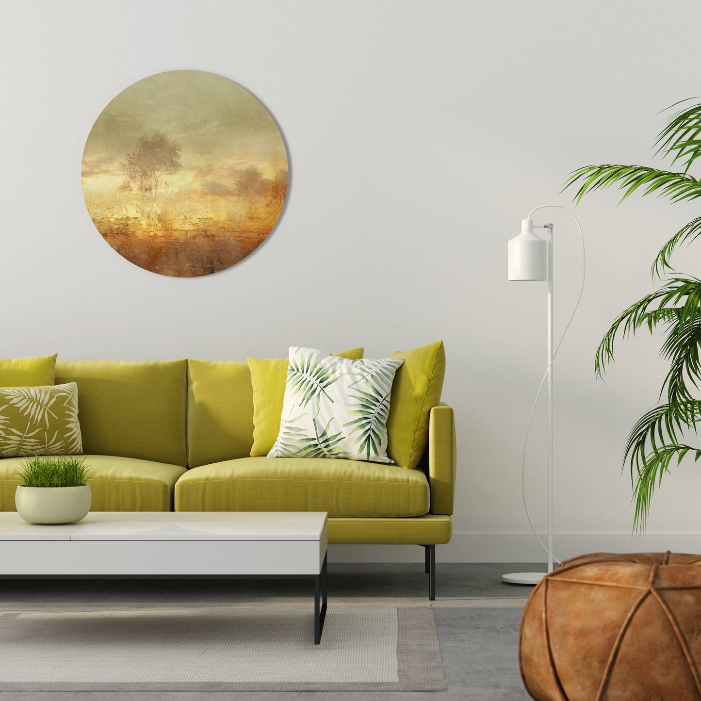 AMBER DREAMSCAPE - Arte murale rotonda