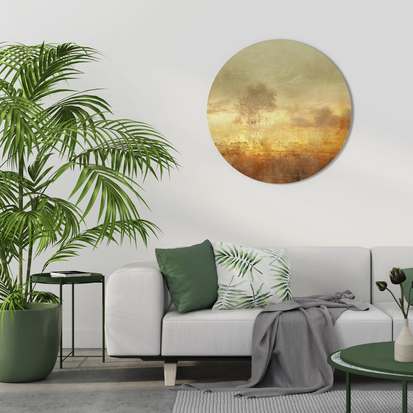 AMBER DREAMSCAPE - Arte murale rotonda
