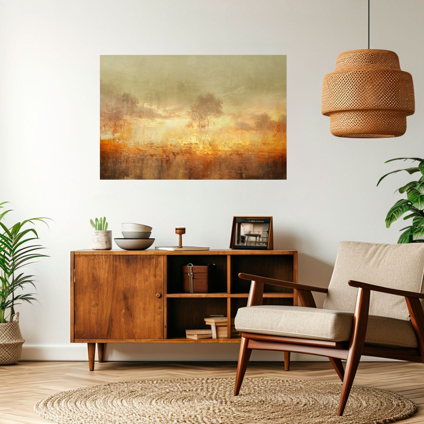 Poster orizzontale staccabile e attaccabile AMBER DREAMSCAPE