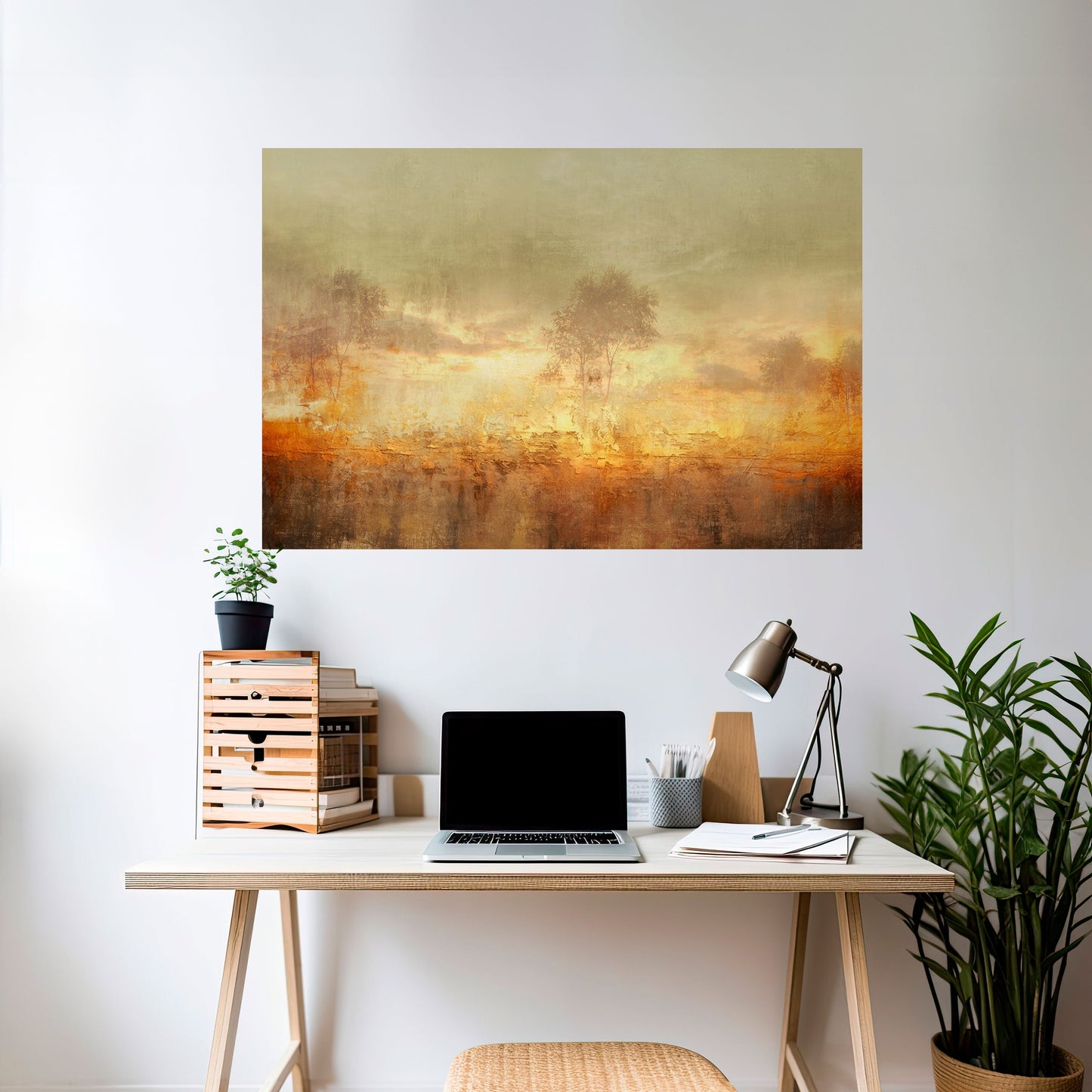 Poster orizzontale staccabile e attaccabile AMBER DREAMSCAPE