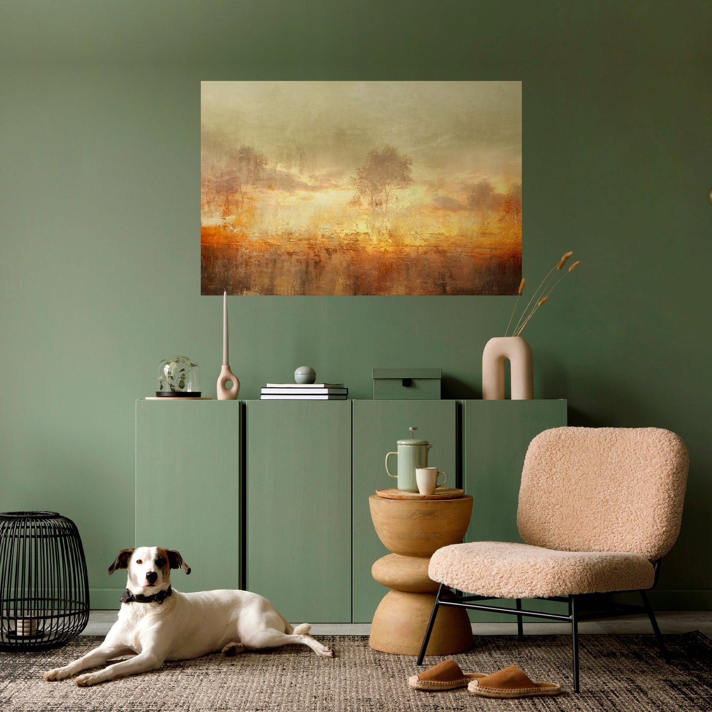 Poster orizzontale staccabile e attaccabile AMBER DREAMSCAPE