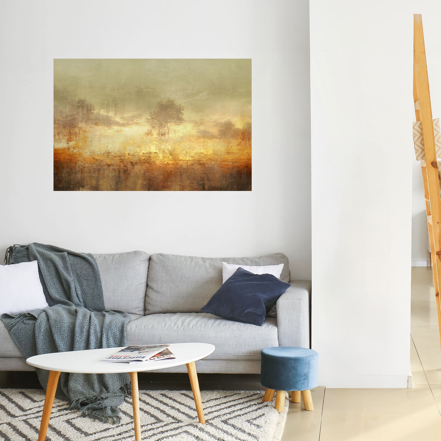 Poster orizzontale staccabile e attaccabile AMBER DREAMSCAPE