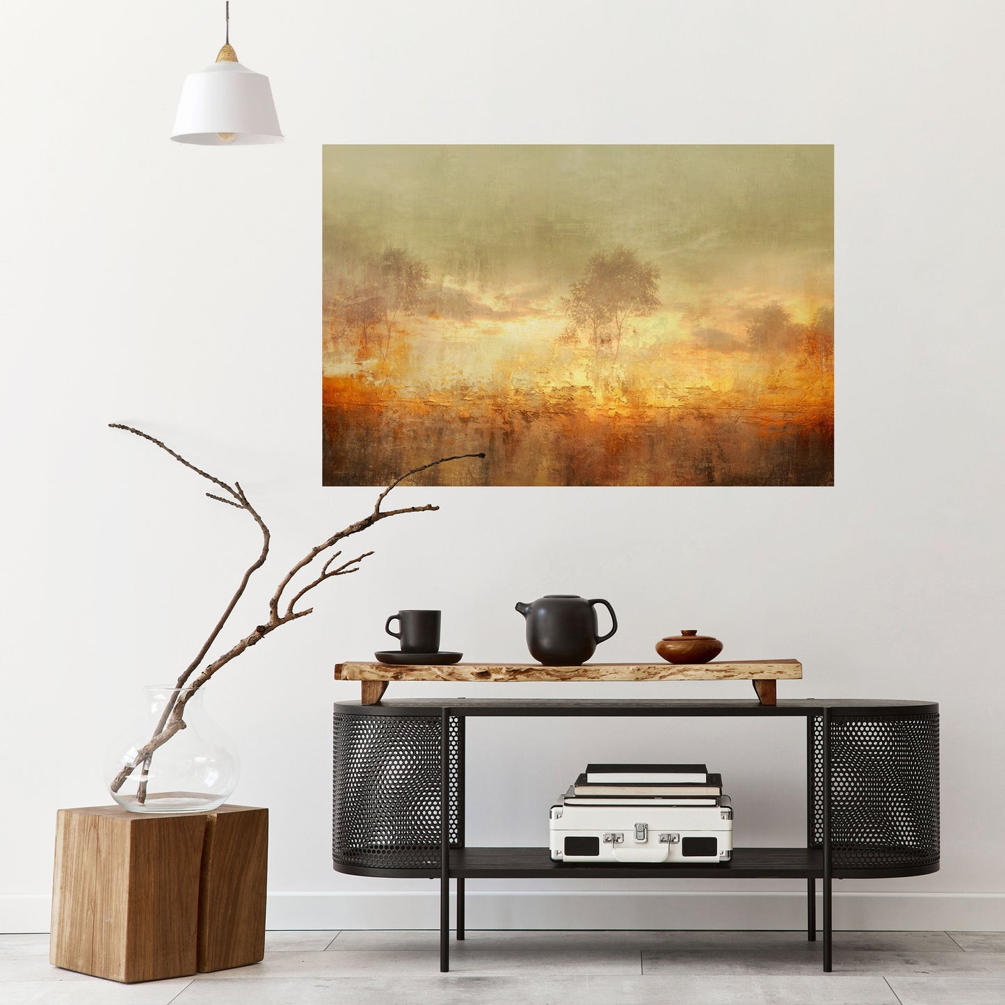 Poster orizzontale staccabile e attaccabile AMBER DREAMSCAPE