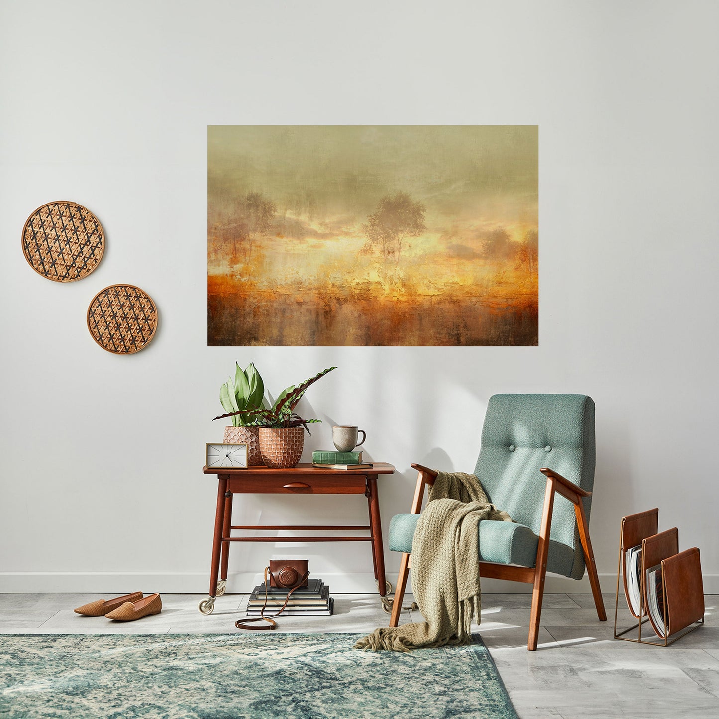 Poster orizzontale staccabile e attaccabile AMBER DREAMSCAPE