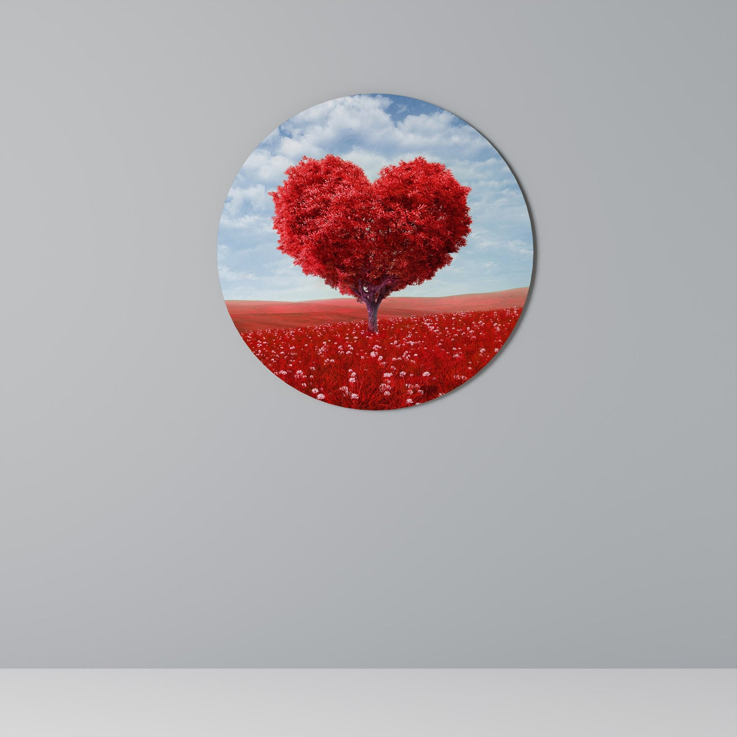 LOVE’S EMBRACE Round Wall Art