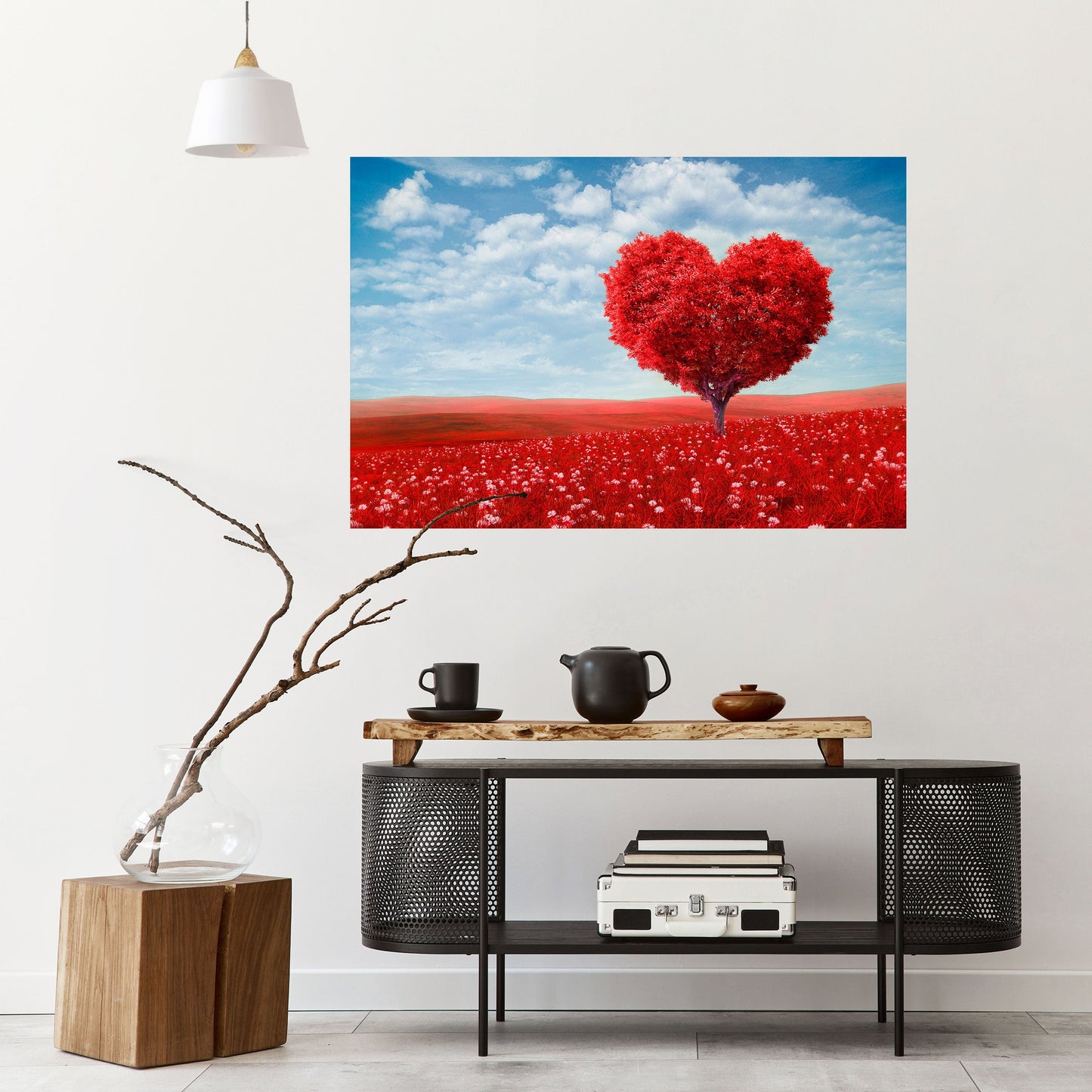 Poster orizzontale staccabile e attaccabile LOVE'S EMBRACE