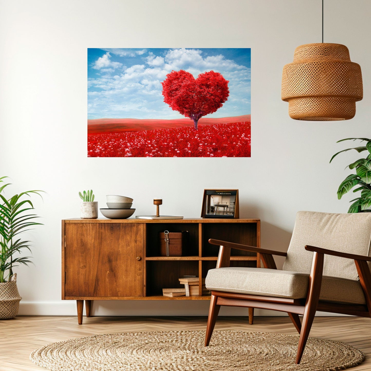 Poster orizzontale staccabile e attaccabile LOVE'S EMBRACE