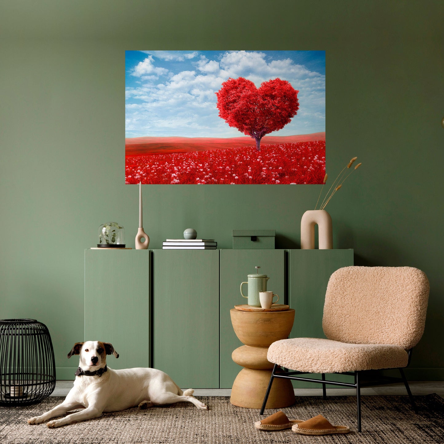 Poster orizzontale staccabile e attaccabile LOVE'S EMBRACE