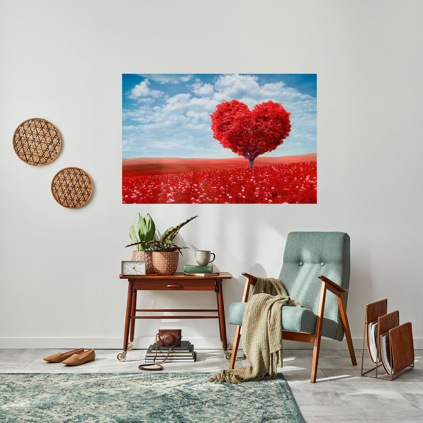 Poster orizzontale staccabile e attaccabile LOVE'S EMBRACE