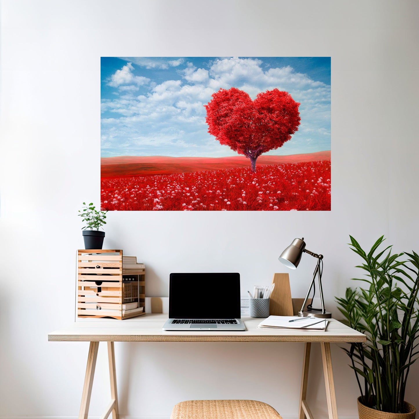 Poster orizzontale staccabile e attaccabile LOVE'S EMBRACE