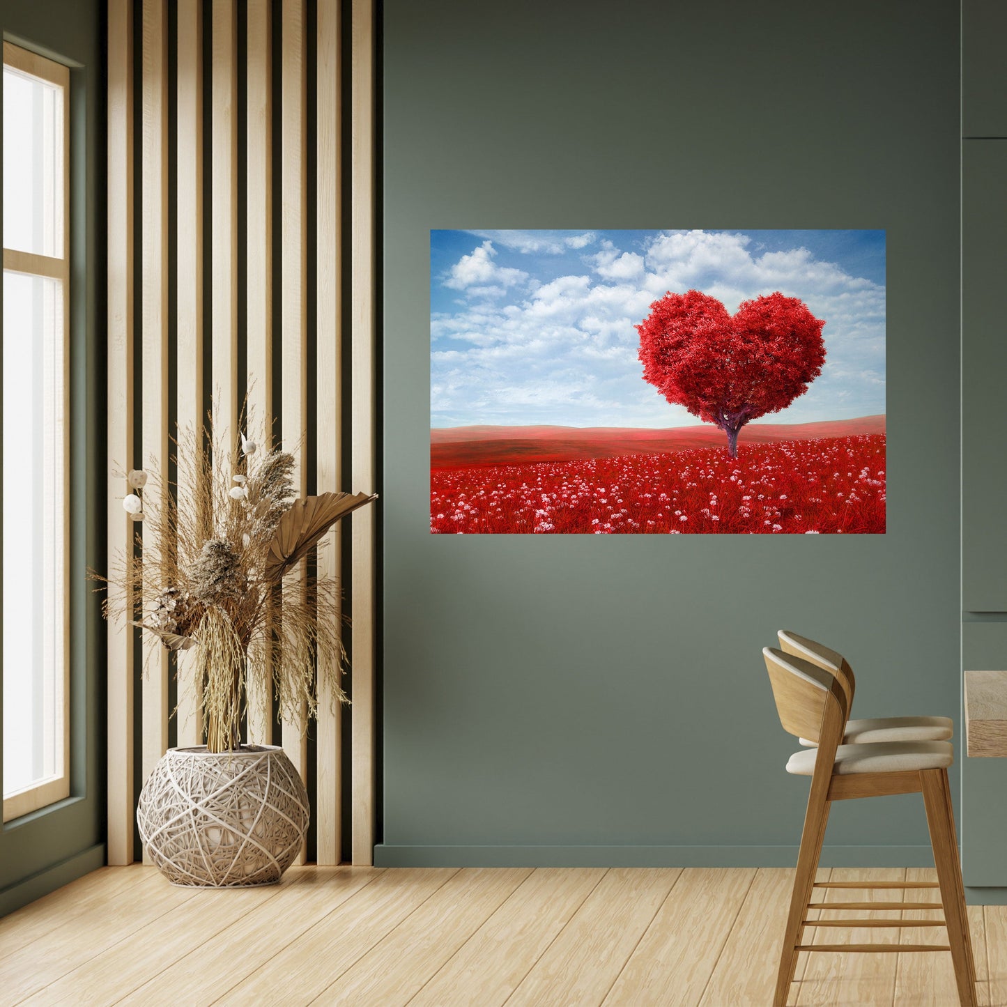 Poster orizzontale staccabile e attaccabile LOVE'S EMBRACE