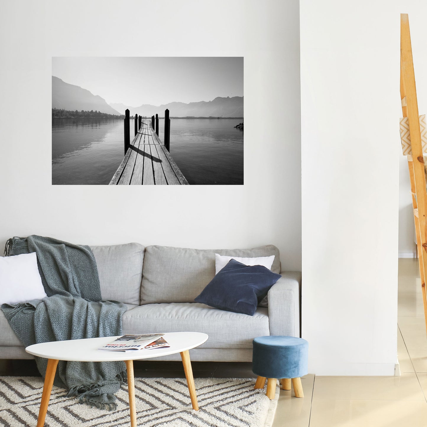 WALK INTO THE DEEP Poster orizzontale staccabile e attaccabile