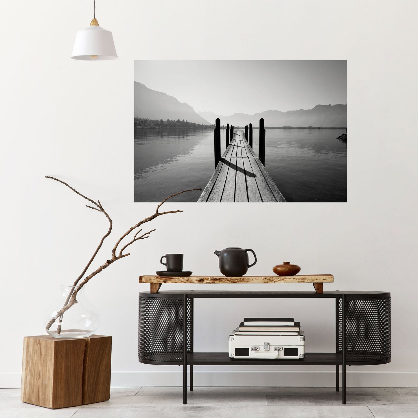 WALK INTO THE DEEP Poster orizzontale staccabile e attaccabile