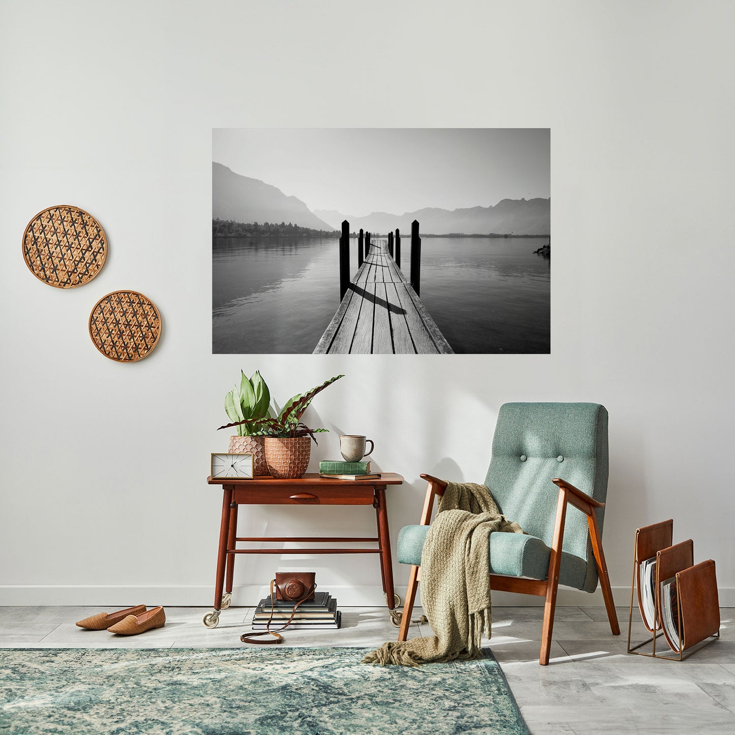 WALK INTO THE DEEP Poster orizzontale staccabile e attaccabile