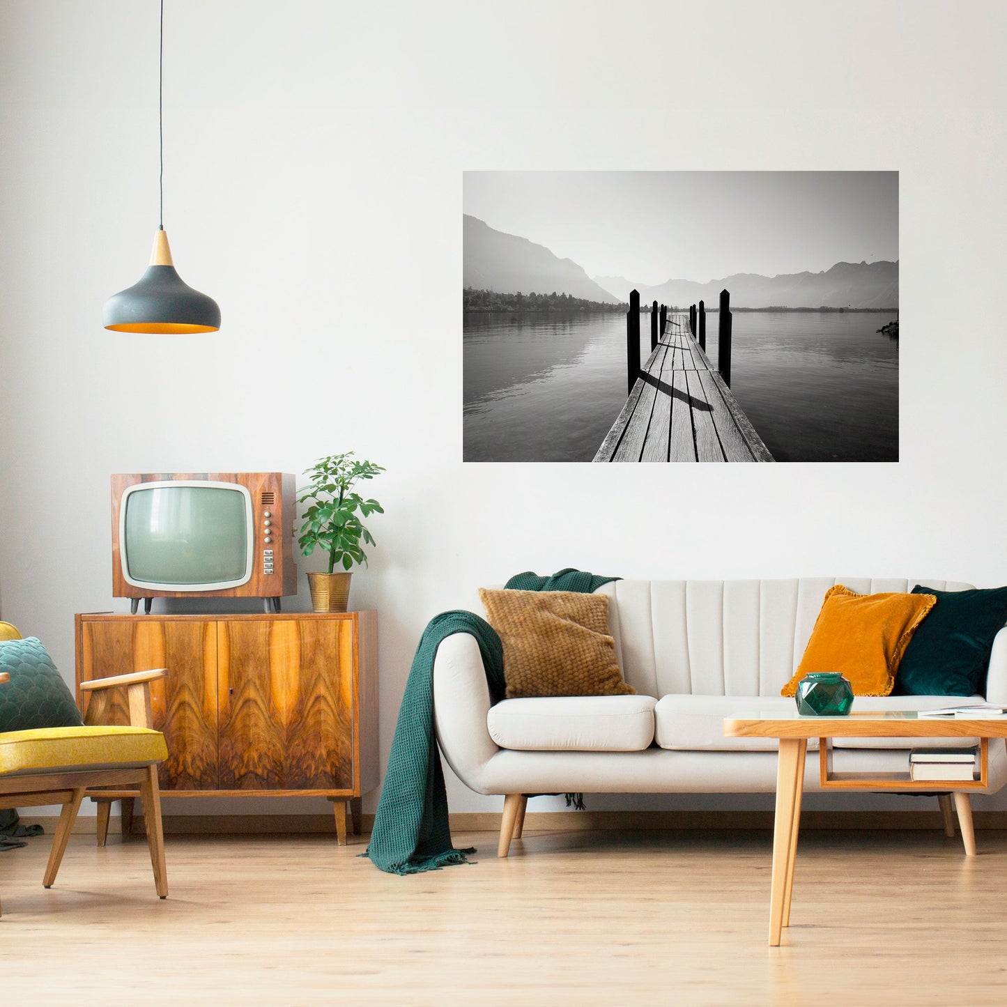 WALK INTO THE DEEP Poster orizzontale staccabile e attaccabile