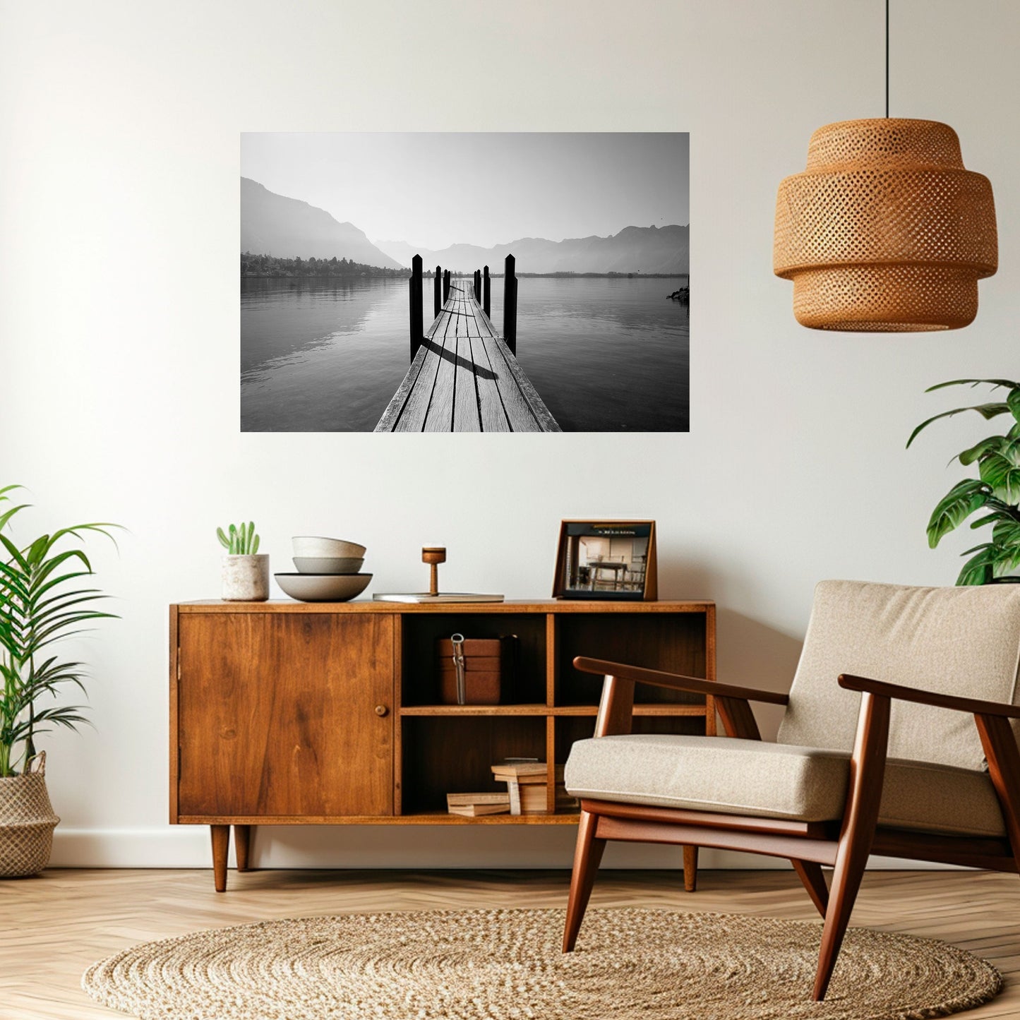 WALK INTO THE DEEP Poster orizzontale staccabile e attaccabile