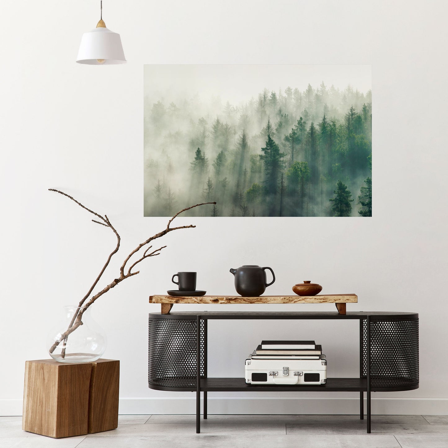 Poster orizzontale stacca e attacca MISTY FOREST