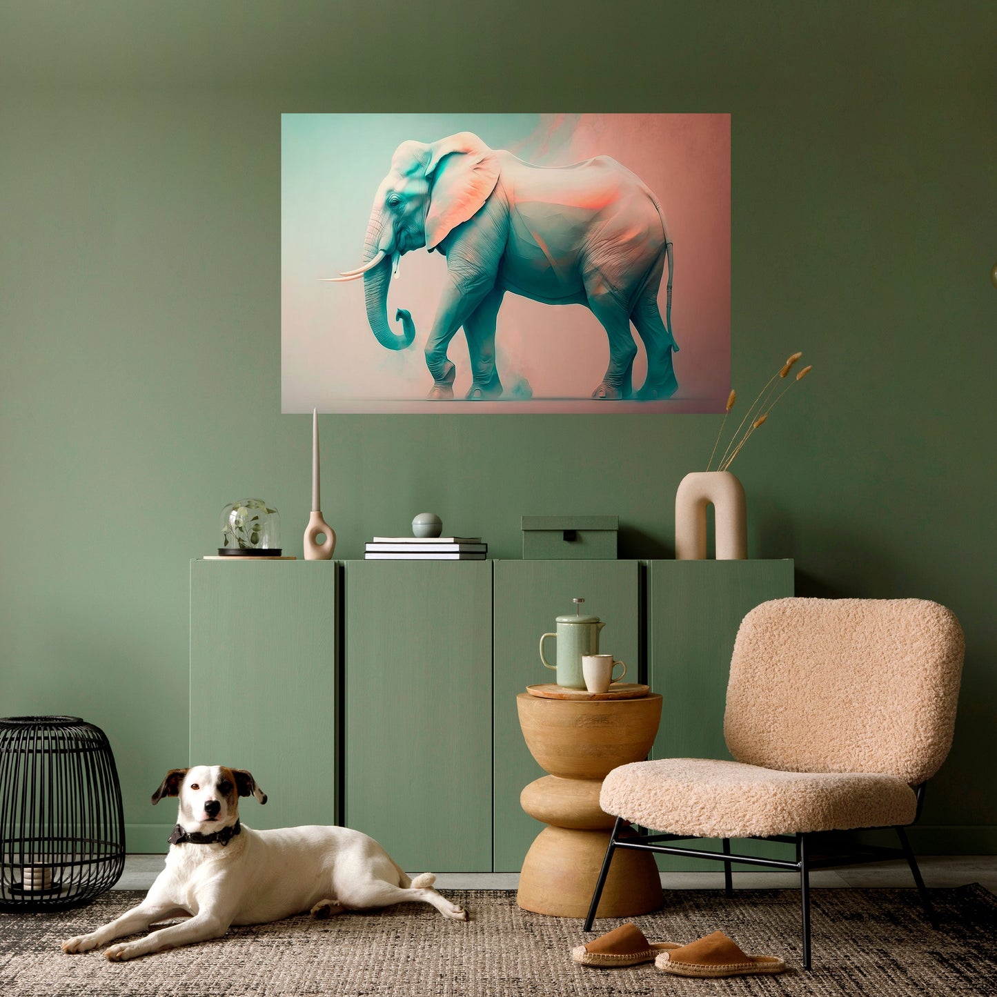Poster orizzontale HOLO GIANT staccabile e attaccabile