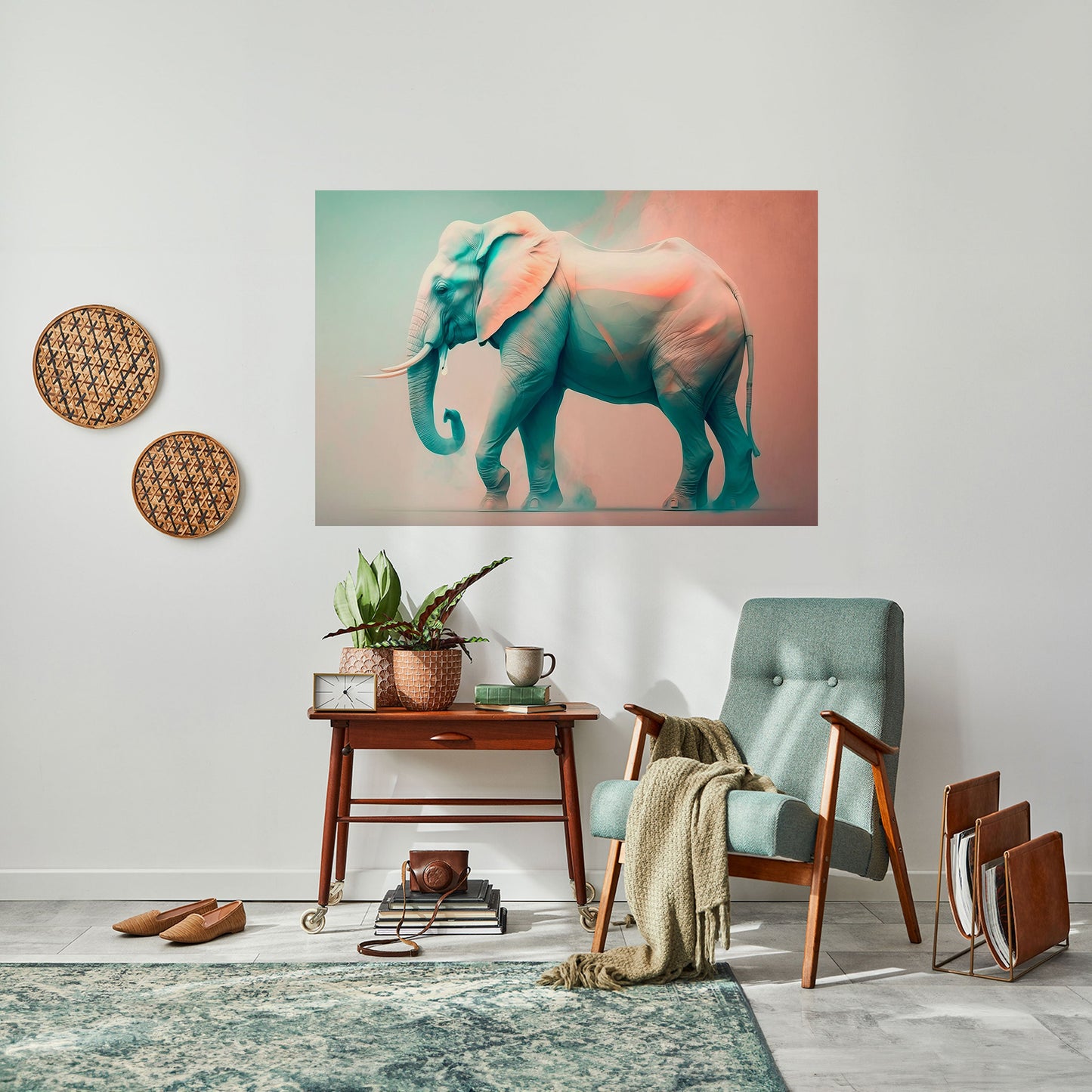 Poster orizzontale HOLO GIANT staccabile e attaccabile