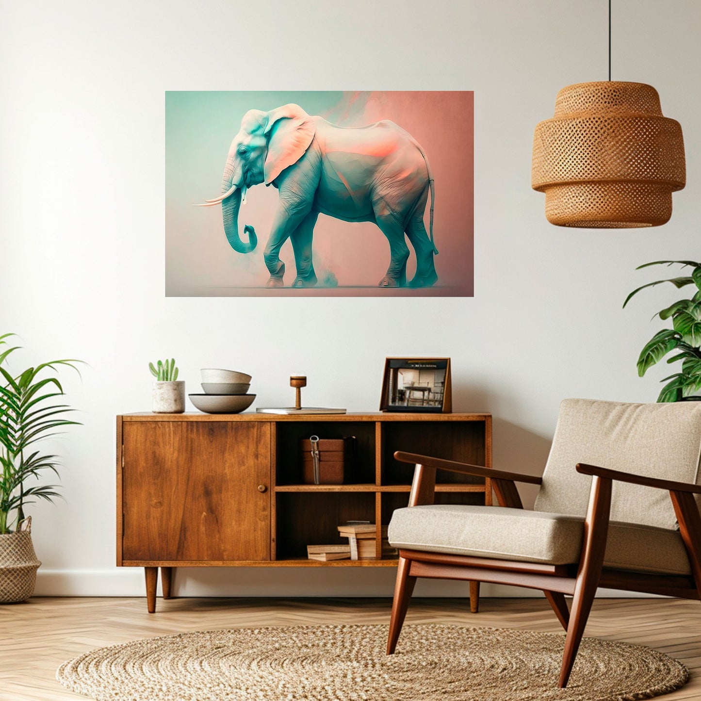Poster orizzontale HOLO GIANT staccabile e attaccabile