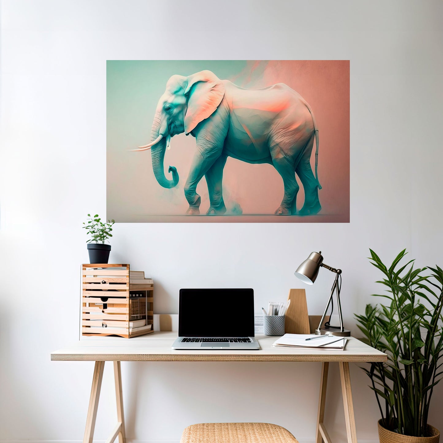 Poster orizzontale HOLO GIANT staccabile e attaccabile