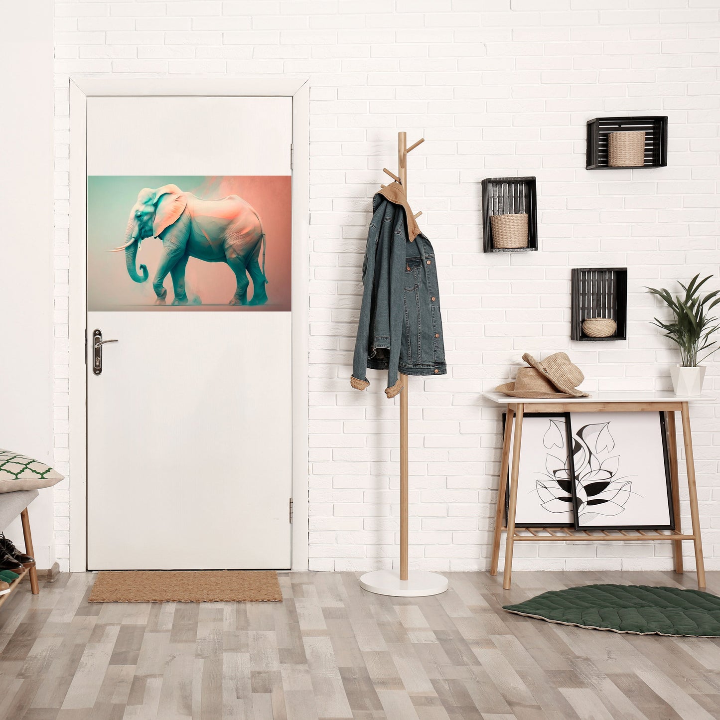 Poster orizzontale HOLO GIANT staccabile e attaccabile