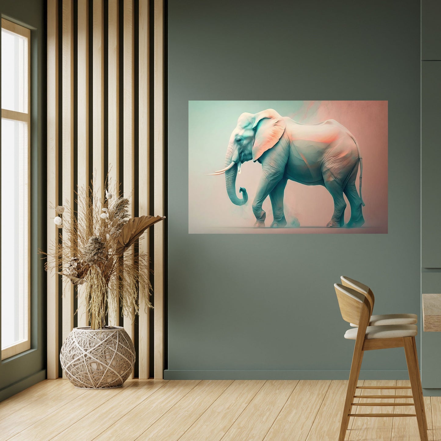 Poster orizzontale HOLO GIANT staccabile e attaccabile