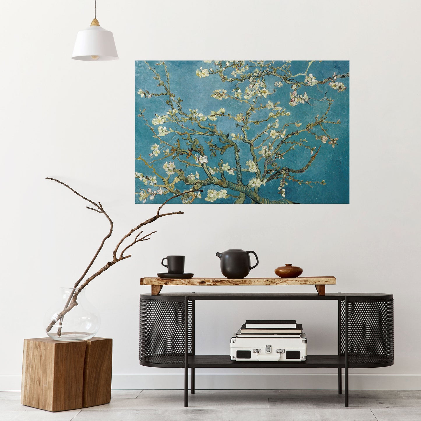 Poster orizzontale stacca e attacca "FIORI DI MANDORLO"