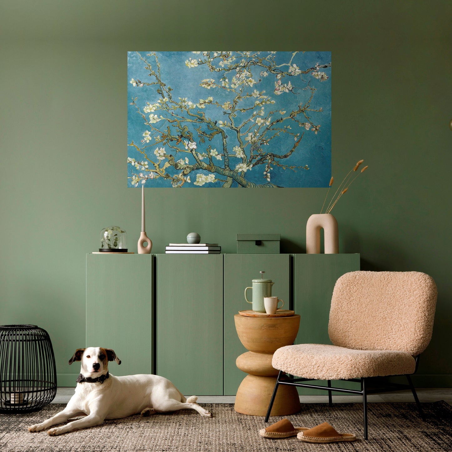 Poster orizzontale stacca e attacca "FIORI DI MANDORLO"