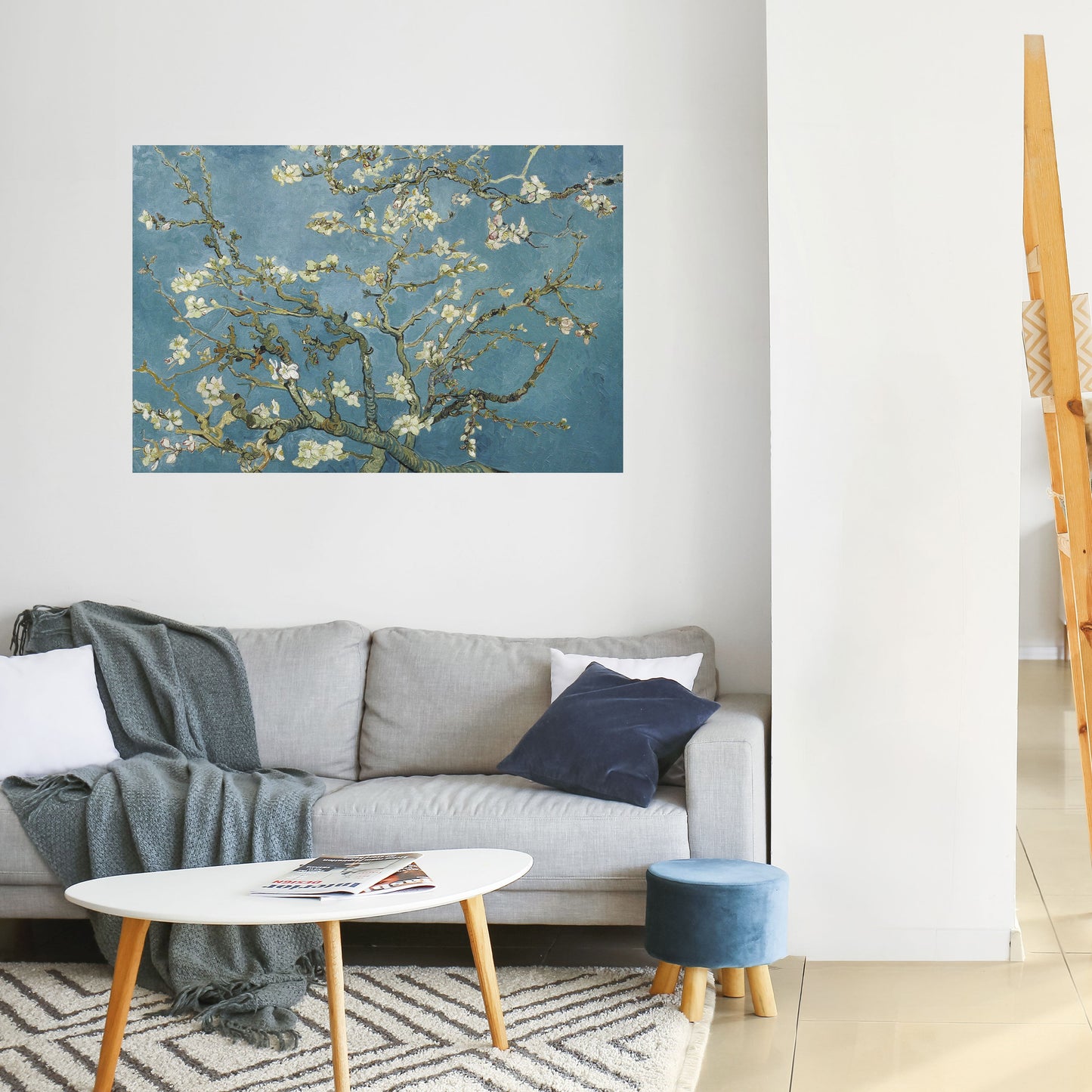 Poster orizzontale stacca e attacca "FIORI DI MANDORLO"